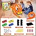 16.4 Ft Flexible Race Track for Kids Outdoor Toys Portable DIY Roll-Up Flex Race Car Track Compatible with Diecast 1/64th Cars Valentines Gifts Easter Basket Stuffers for Kids Boys Girls Ages 3+