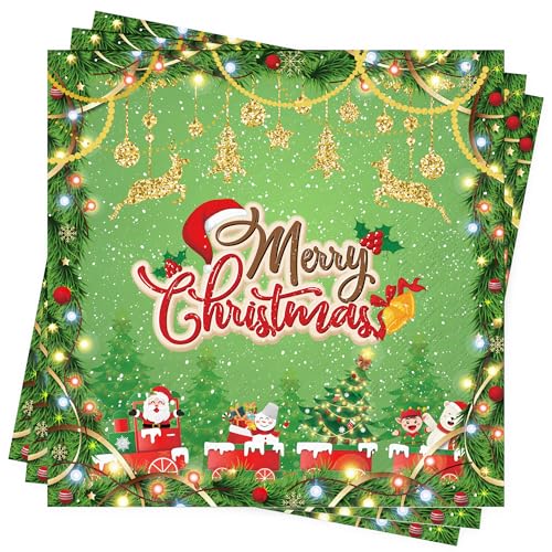 Serviettes de noël décoration de table