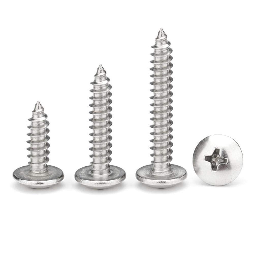 Vis autotaraudeuses inox 304 à tête parapluie anti-déformation M4