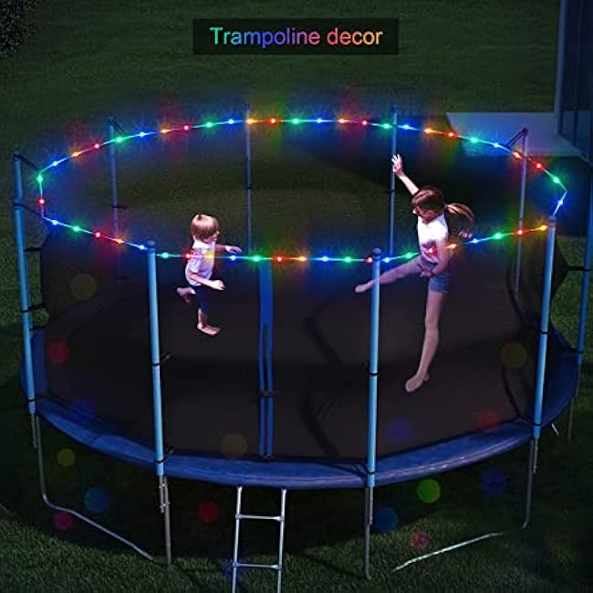 JMEXSUSS 8 Modes Solar Rope Lights Outdoor, 39.4ft 120LED Solar Rope Lights Outdoor Waterproof, PVC Tube Solar Fairy Lights(Multi Color)