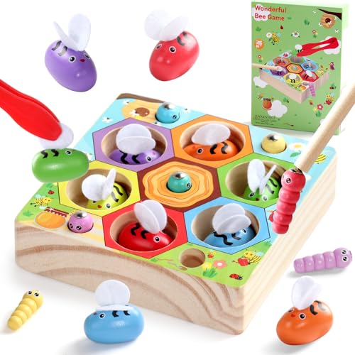 Juguetes Niños 2 Años Juguetes Montessori 2-En-1 Juego de Pesca Magnético de Madera Regalo Niña Niño 2 3 4 Años Juegos Educativos Motricidad Fina y Reconocimiento Colores Juegos 2 Años Juguetes Niños 2 Años Juguetes Montessori 2-En-1 Juego de Pesca Magnético de Madera Regalo Niña Niño 2 3 4 Años Juegos Educativos Motricidad Fina y Reconocimiento Colores Juegos 2 Años
