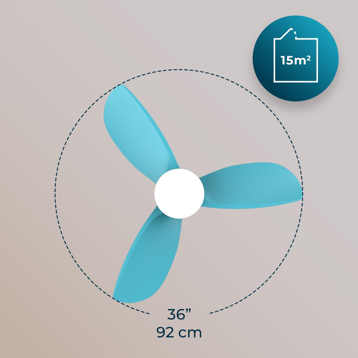Cecotec - EnergySilence Aero 3050 Sky wentylator sufitowy z oświetleniem - 35 W, silnik DC, średnica 36" z oświetleniem LED, pilot zdalnego sterowania, programator czasowy, 6 prędkości, 3 łopatki