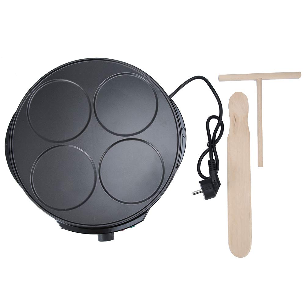 Máquina de panqueques eléctrica Crepe Maker Sartén para hornear Sartén Cocina Suministros para el hogar para niños