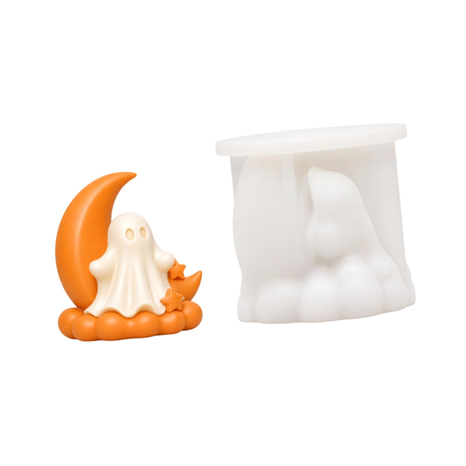 Pangboer B Halloween Casting Mold, Silicone Form For Wax Resin Plaster, Party Decor Display Project Aid Use Halloween Mold Silicone Casting Wax Resin Plaster Seasonal Decor Easy Release