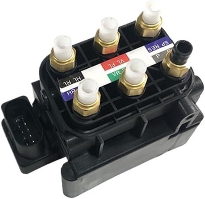 Compatible with Tesla Model S (5YJS) RWD, AWD Air Suspension Valve Block OEM 6006406-00-A, 600640600A Reliable Quality