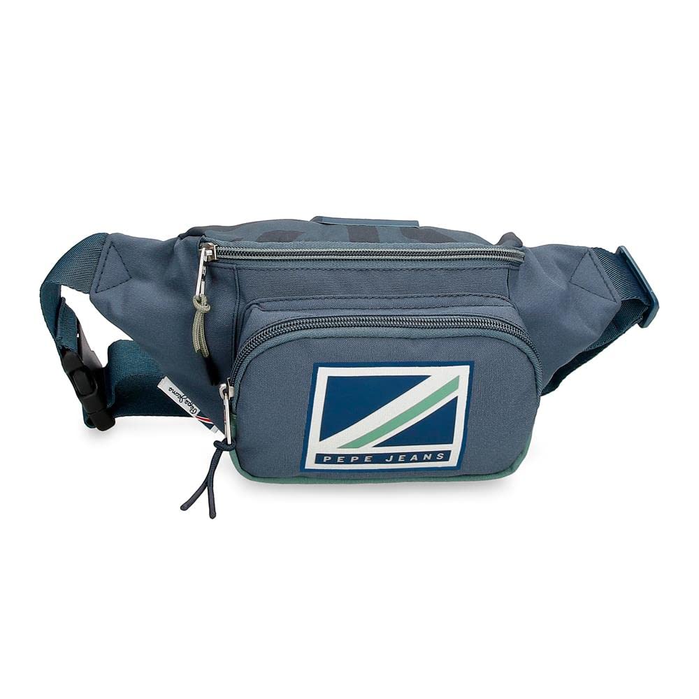 Pepe Jeans Tom Fanny Pack with Blue Pocket 35x13x5 cms Polyester