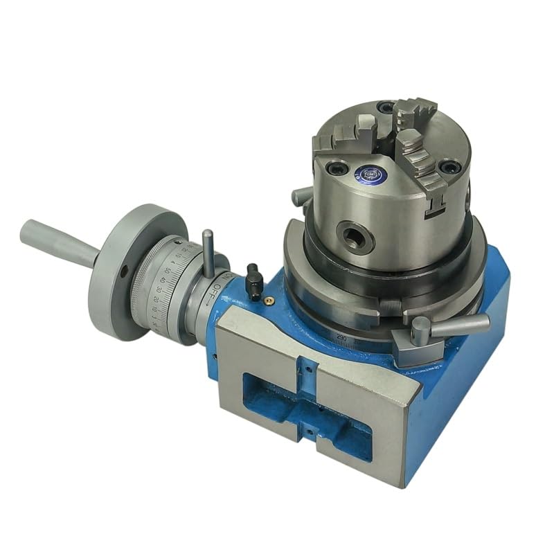 Indeksator biegów, Głowica dzieląca 4" 100 mm z 3 szczękami, przełożenie 1:75, pionowa i pozioma głowica podziałowa do frezowania wiercenia maszyn CNC
