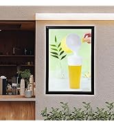 33X24inch LED Movie Poster Frame, Slim Snap Aluminum Alloy LED Light Box Advertising Display, Bla...