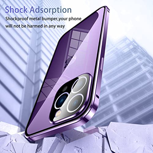 Coque de confidentialité magnétique iPhone 15 Pro Max verre anti-peep - 5