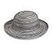 Wallaroo Women's Petite Sydney Sun Hat - Packable, Black/White
