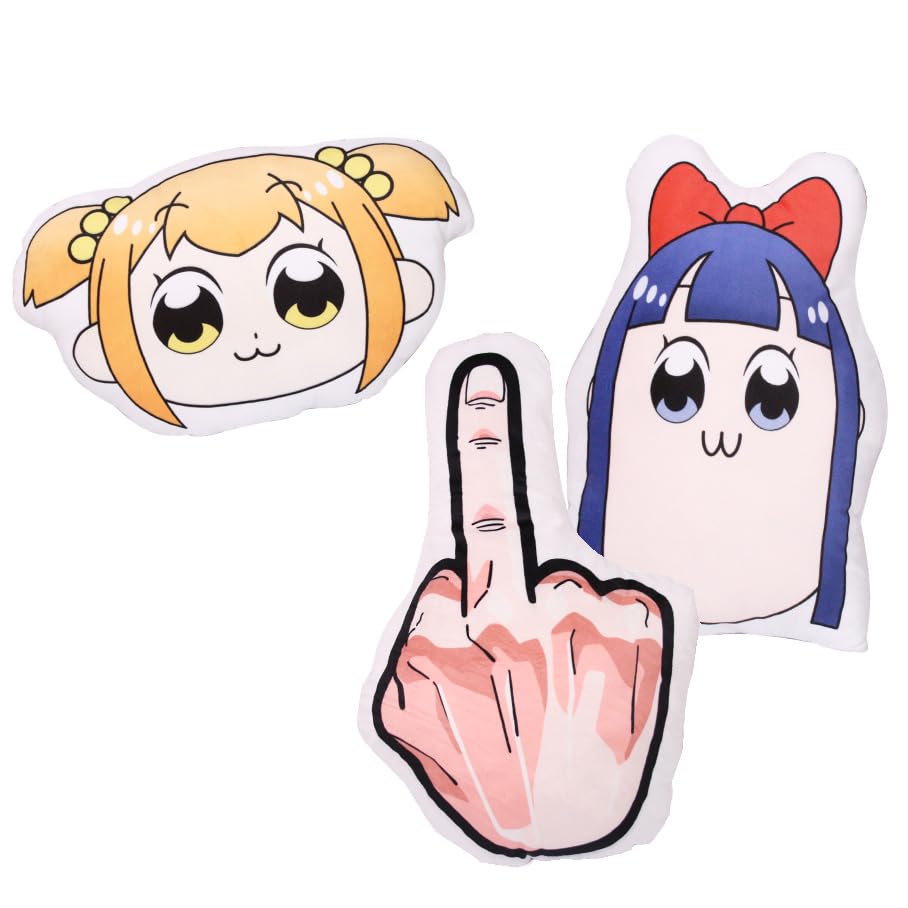 Amazon.co.jp: ポプテピピック 抱き枕 ポプ子 ピピ美 中指を立てた 