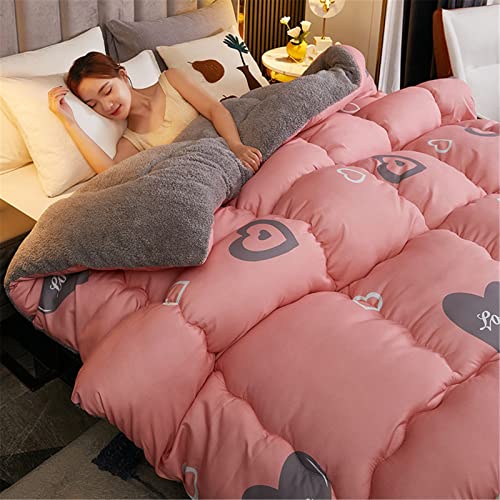 BEDSETS Edredón de Invierno de Terciopelo de Cordero, Núcleo de Edredón Cálido de Terciopelo de Doble Cara, Tela de Terciopelo de Cordero, Edredón de Cálido Engrosado (150×200cm 2.5kg,8)