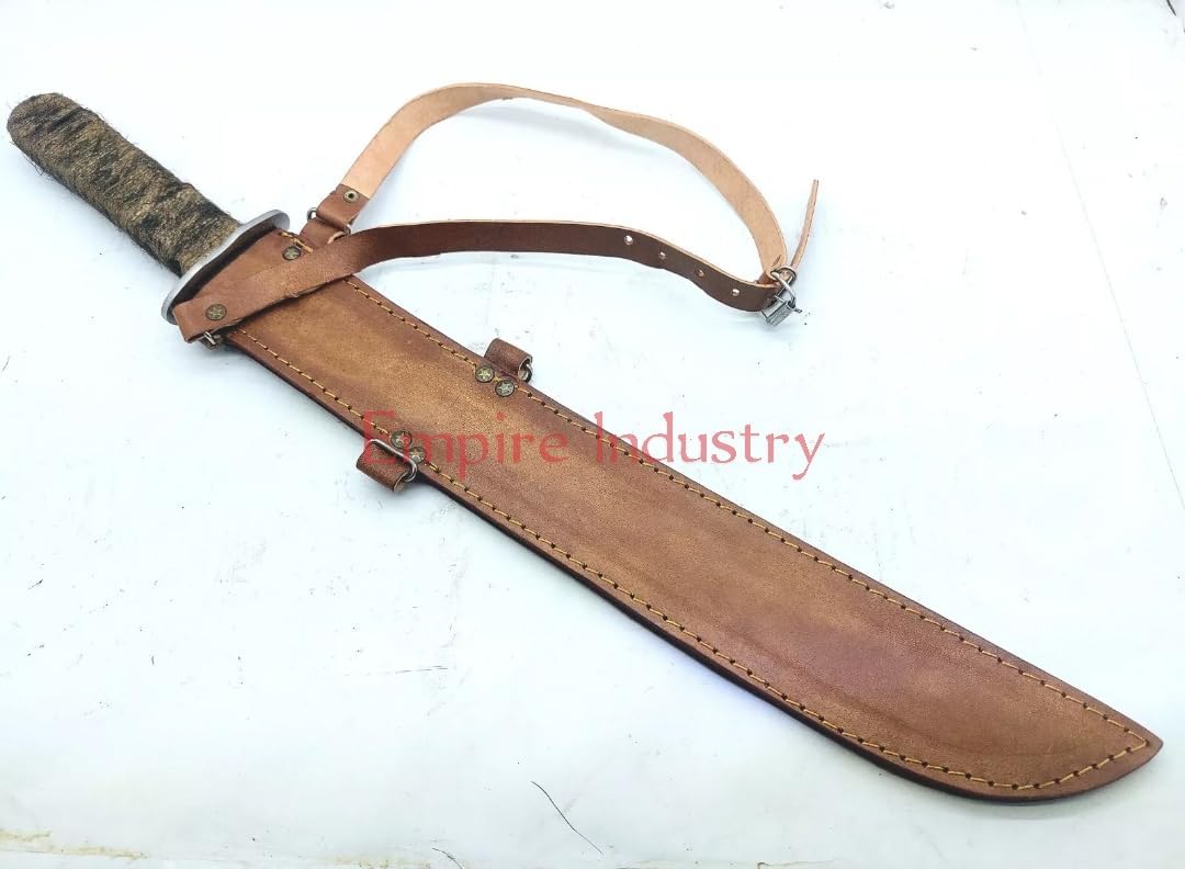 Empire - 24 Inch Long Hunting Sword Full Tang Handmade J2 Steel Bushcrat Sword with Sheath - Perect Grip Survival Sword Sharp Edge Best Gift for Him - Birthday Gift