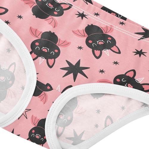 Little Girl Underwear Toddler Panties Kids Undies Halloween Cute Bats Soft Cotton Briefs 2T-8Y4