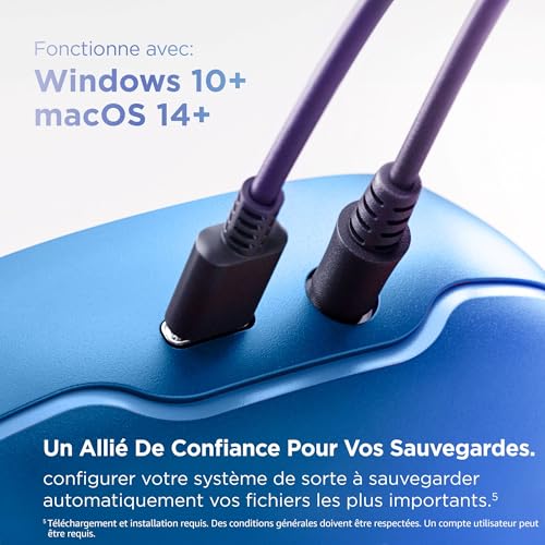 SanDisk Creator Desk Drive SSD 8 To externe de bureau USB 3.2 Gen 2 USB C connecteur Dégradé - vue 6