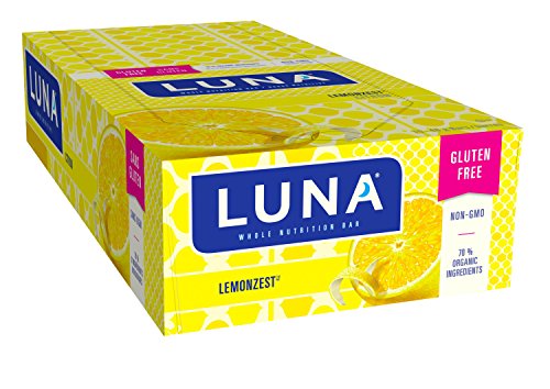 Luna Bar, Lemon Zest, 15 Bars