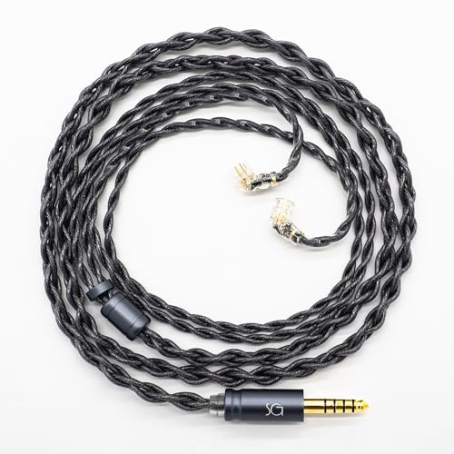 SoundsGood Anthracite �A���X���T�C�g �n���h���C�h ���P�[�u�� �O���t�F�� �R�[�e�B���O �����x �P������ OCC �C���z�� �A�b�v�O���[�h �P�[�u�� �����P�[�u�� (QDC-4.4mm)
