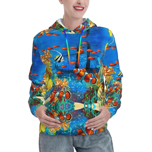 Sweat à capuche doux pour femme The Underwater World pour ne plus jamais avoir froid cet hiver