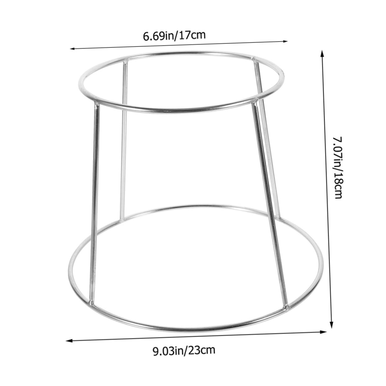 OSOLADY Metal Pizza Plate Stand Food Tray Holder Restaurant Plate Holder Seafood Plate Rack