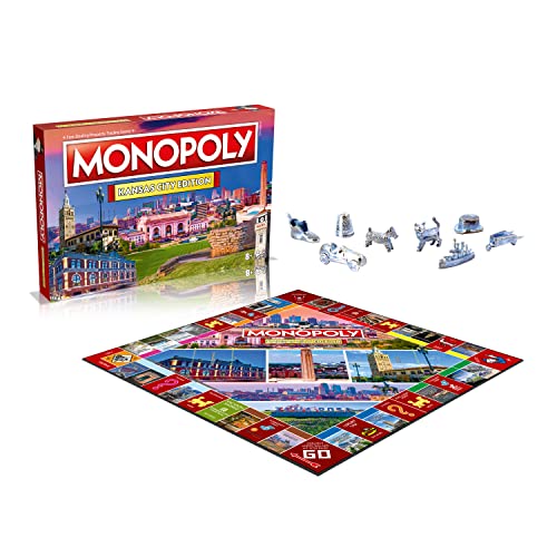 Juego de Mesa Monopoly Edición Kansas City: para 2-6 jugadores, juegos familiares para niños y adultos, ideal para noche de juegos miniatura 4