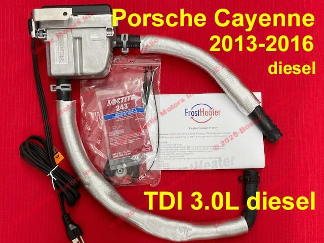 BMI Engine Block Heater Compatible with 2013-2016 Porsche Cayenne 3.0 L TDI V6 TDI