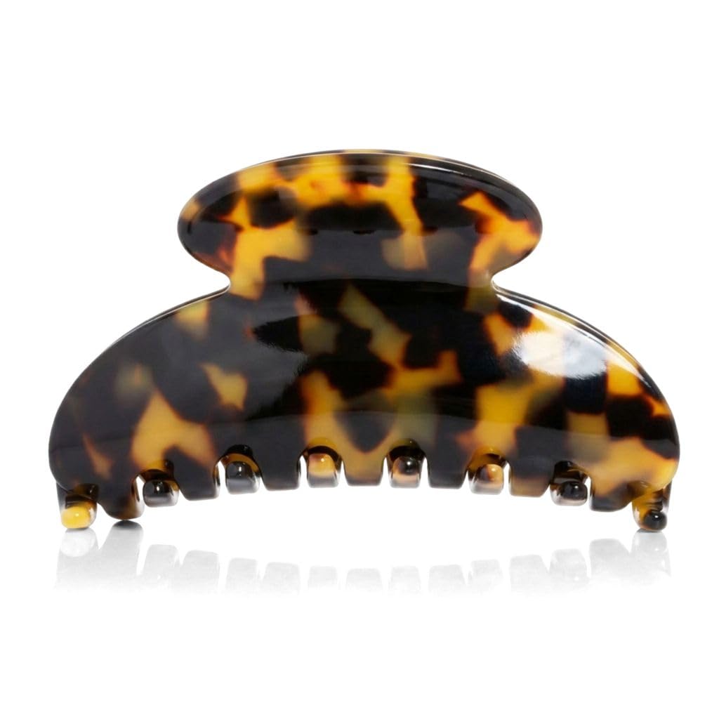 France Luxe Medium Couture Claw Clips for Thick Hair, Tortoise Tokyo