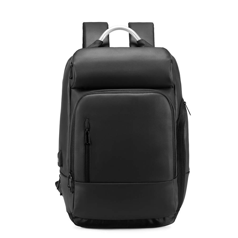 Laptop Backpack for Men,15.6 inch Travel Business Black Bag with USB Port,Waterproof Hiking Camping Rucksack