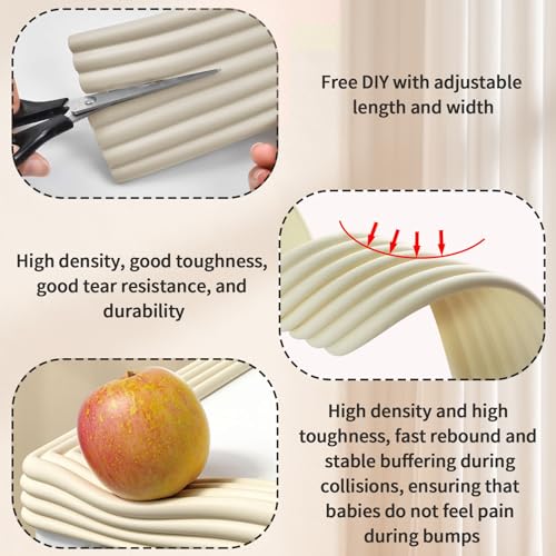 Foam Corner Protectors Baby Proofing Edge Protector Foam Safety Strip Edge Corner Guards for Baby Table Protectors Corners Cushion Bumper Safety with Double Sided Tape for Kids Babies Toddler - Image 3