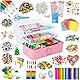 zycBernoi 3000+ Bastelset Kinder, DIY Craft Kits Art Supplies Basteln Mädchen Jungen, Pfeifenreiniger Bunt Bastelkoffer Kinder, DIY Set Zum Basteln und Deko