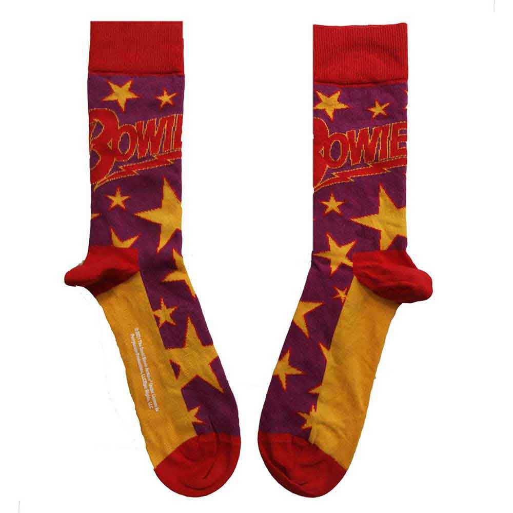 David Bowie Women's Purple Stars Infill Ankle Socks In