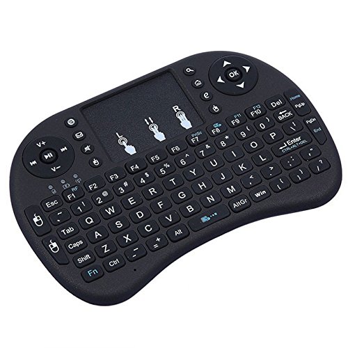 HAMISS i8 English Version i8+ 2.4GHz Wireless Keyboard Air Mouse Tastatur Inalambrico Touchpad Handheld for Android TV Box Mini PC