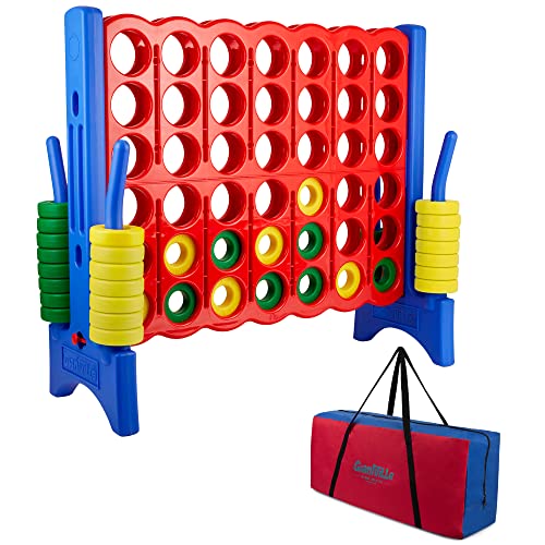 Giant 4 in a Row Connect Game + Storage Carry Bag - 4