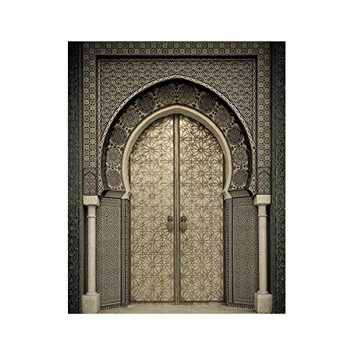 Lienzo de pared islámico LIJUCAI de 15x20 cm con impresión de la mezquita de Marruecos sin marco