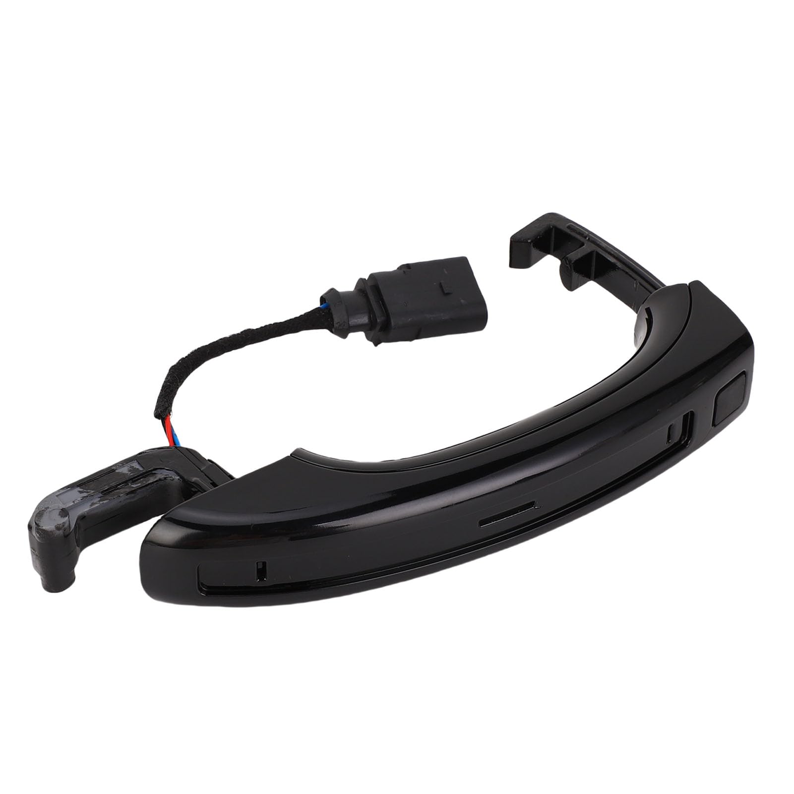 Dilwe Set di Maniglie per Porte Esterne da 4 Pezzi in ABS con Striscia Galvanica Maniglia per Porta Esterna di Ricambio Diretta per Riparazione Fai da Te SUV con OE 4L0837205B 4L0837205A