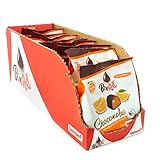 Bon Roll Choconola Uniconf – Snack de Chocolate con Relleno de Frutas – Surtido de Sabores (Fresa, Naranja y Arándano) – Estuche 12 Bolsas de 72 g (Naranja)