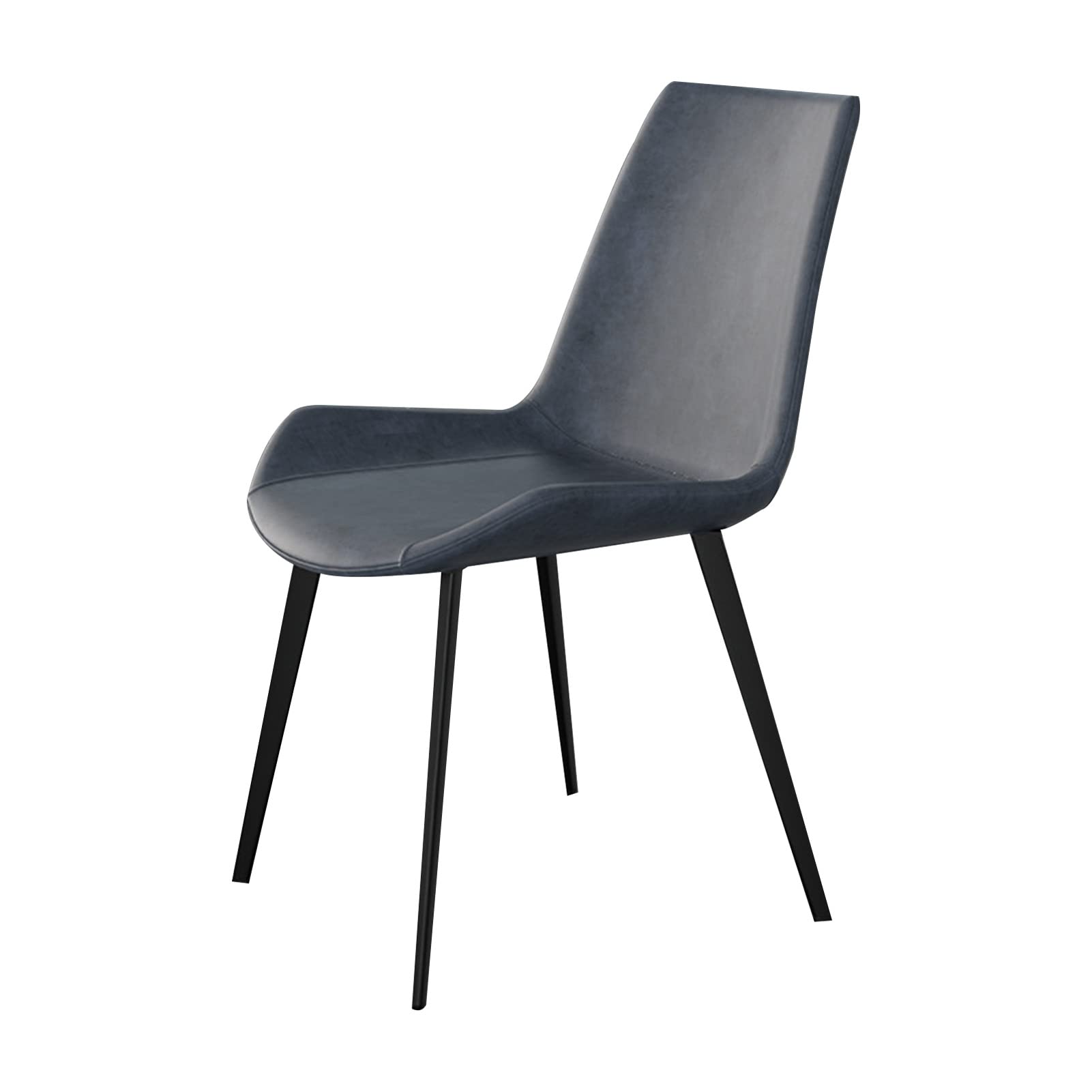Sedia da pranzo nordico di lusso, moderna e minimalista, in pelle italiana, comoda sedia da conferenza, elegante arredamento per casa e ristorante