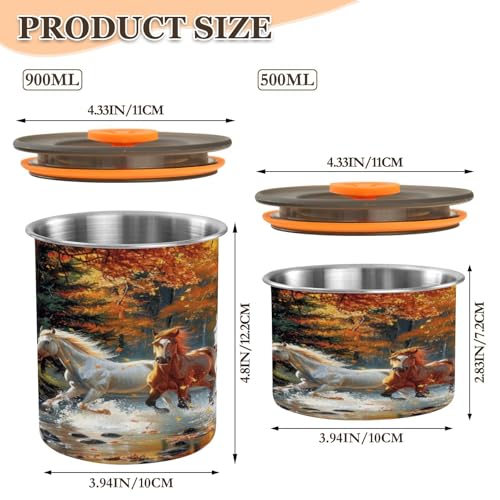 Contenedor Hermético para Café de Acero Inoxidable 500ml miniatura 2