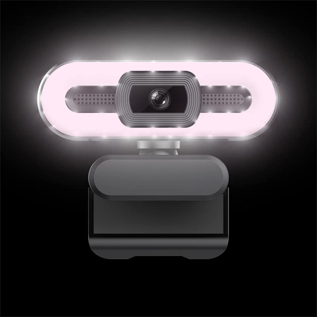 Kamera internetowa 2K, strumieniowa kamera internetowa ze światłem, HD Autofokus kamera internetowa z mikrofonem, do Pro Streaming/Online Nauczanie/Wywołanie wideo/Zoom/Skype