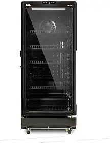 Refrigerador Expositor Vertical Eos 198 Litros Eco Gelo Digital All Black Eev200p 110v
