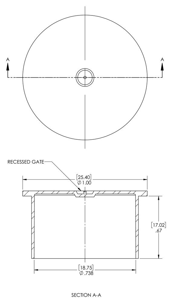 Caplugs QPO60Q1 - Tapón de plástico con rosca recta para tapón, tamaño de rosca 3/4 pulgadas, PO-60, PE-LD, tamaño de rosca 3/4 pulgadas, natural (paquete de 700)