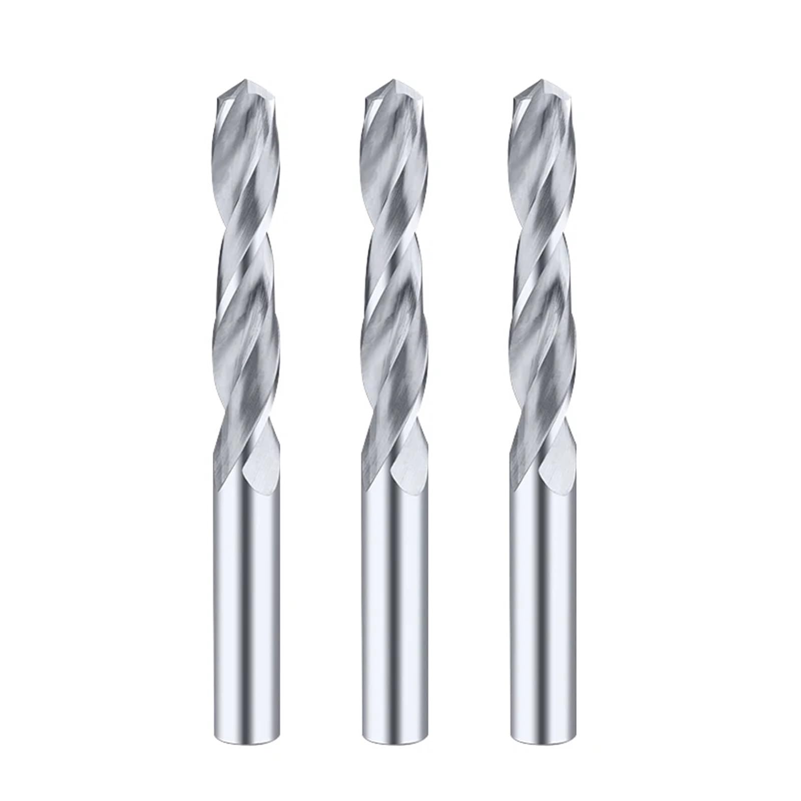 Longueur totale : 80 mm - Forets en carbure HRC45° HRC55° pour le travail des métaux durs CNC - Forets métalliques en acier tungstène 2,1 à 10 mm (HRC55, 8,4 mm _ 80 mm)