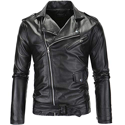 Veste en cuir de qualité supérieure style locomotive pour hommes exigeants