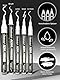 5x Weiße Acrylstifte, Deckende Acrylmarker für Holz Glas Papier Stein, Schnelltrocknend Wasserfest Acrylic Marker Brush Pen Kalligrafie Stift, Kreidestifte für Tafel Abwaschbar