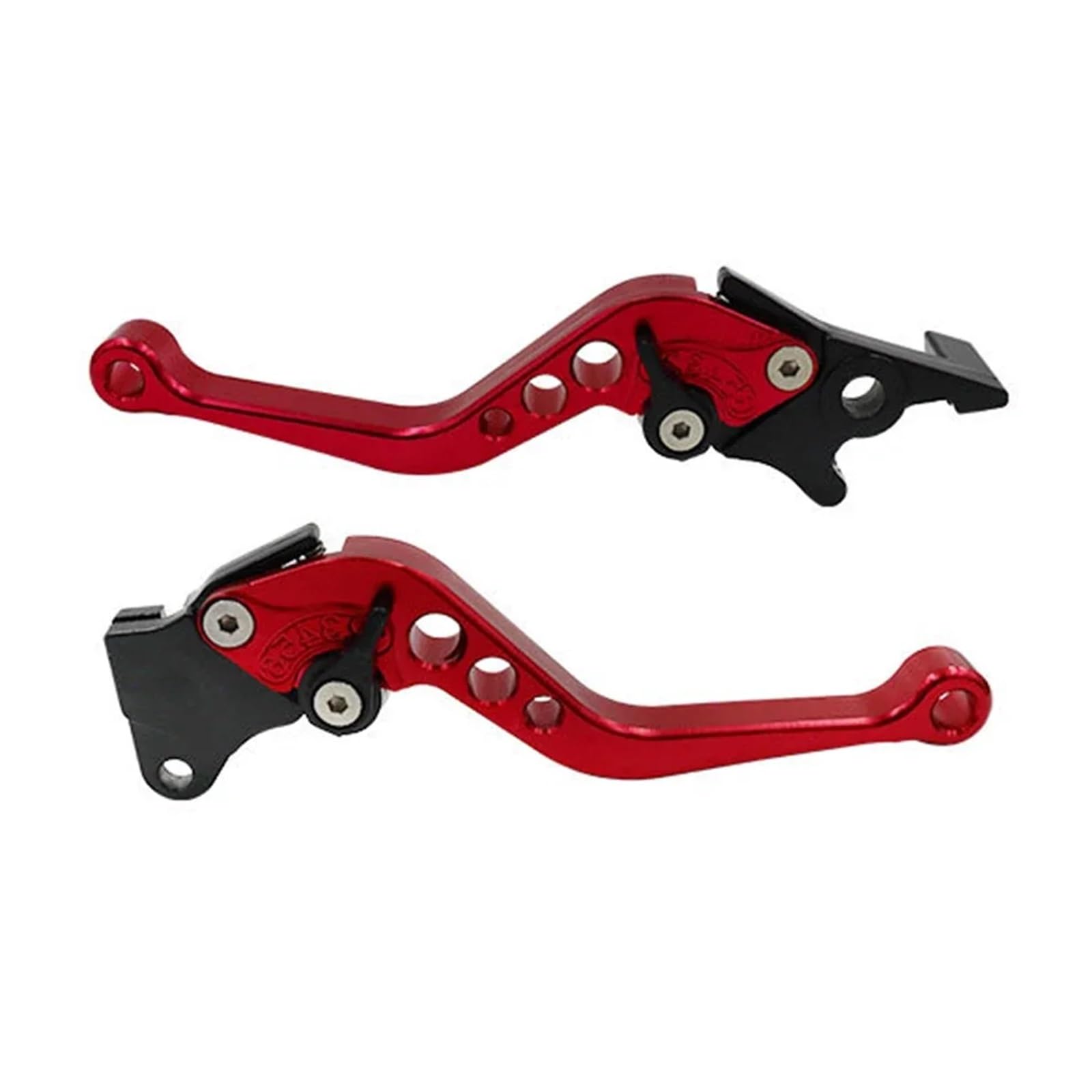 Hsyduhae Red Motorbike Brake Levers 2Pcs Universal Aluminum Alloy Motorcycle Brake Handle Motorbike Modification Motor Clutch Drum Lever(Red)