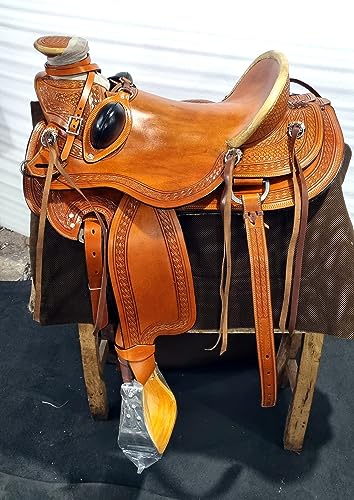 Selle de cheval cuir A Fork ST-WLS-222 pour équipement équitation et cavalier