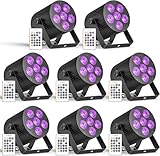 【15 heures d'autonomie】 Alimentez vos événements sans interruption grâce à une batterie robuste de 5500 mAh. Nos projecteurs PAR LED brillent pendant 6 heures à pleine puissance RGBWA+UV ou 15 heures en mode monochrome. Leur technologie écoénergétique optimise la puissance et permet des installations sans fil pour les scènes, les pistes de danse ou les événements en extérieur. Rechargez-les via USB-C pendant les temps d'arrêt.