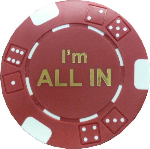 100 TEXAS HOLDEM I'm All In TOURNAMENT POKER CASINO CHIPS