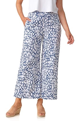 Habitat Clothes Bold Circles Linen Flood White