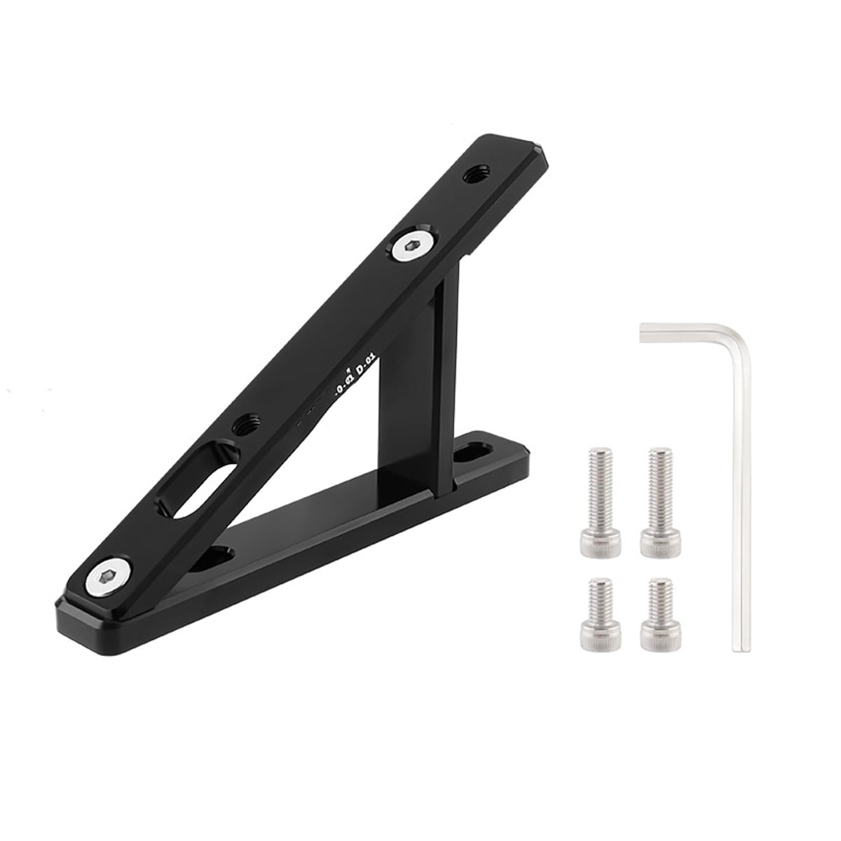 HOUSON Lightweight aluminum alloy water bottle cage adapter - height adjustable for MTB/road bikes (100x63.7mm) - rust-proof stainless steel screws