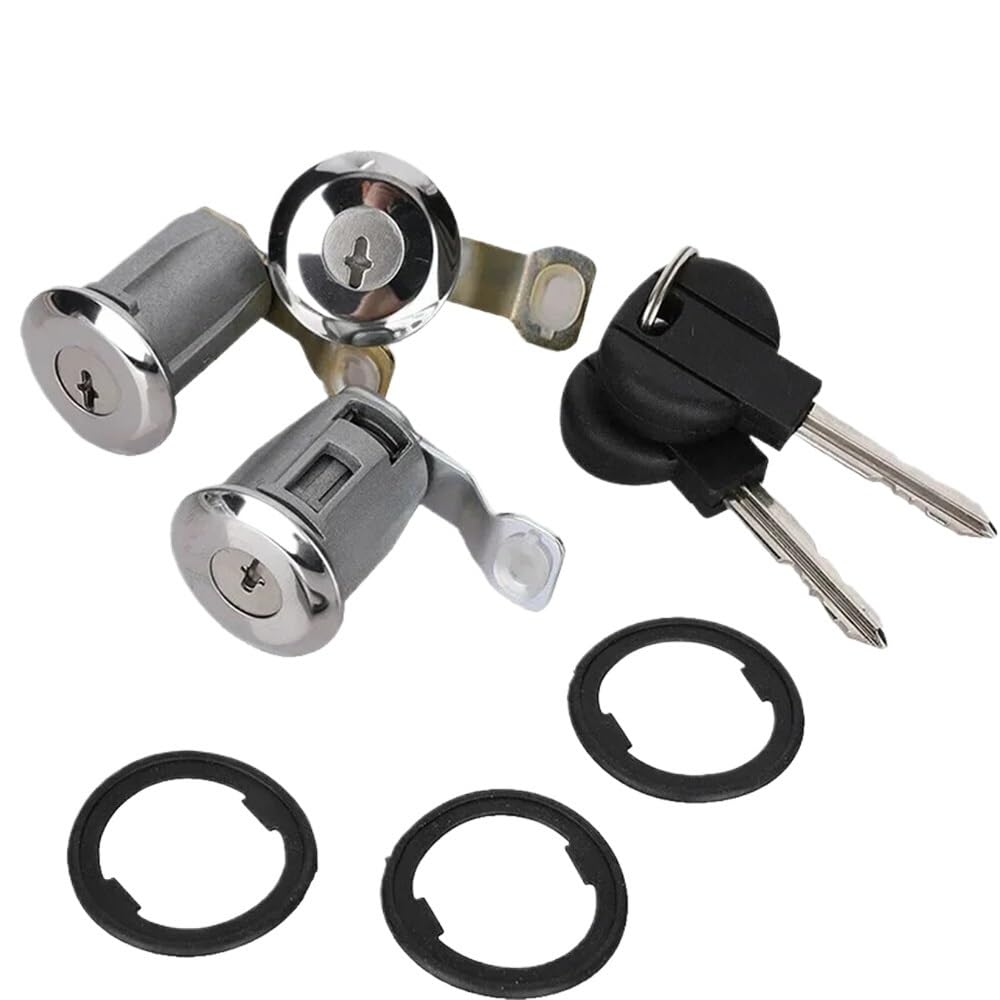 Rear Tailgate Lock Barrel Door Lock Cylinders Set with Two Keys for Partner for Berlingo for Xsara for Picasso 1996-2007